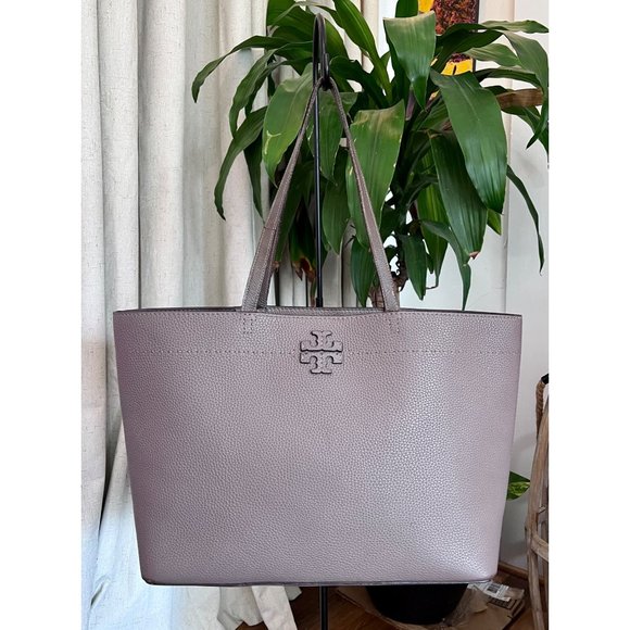 Tory Burch Handbags - ♦️AUTHENTIC TORY BURCH GREY/TAN/TAUPE MCGRAW TOTE/HANDBAG